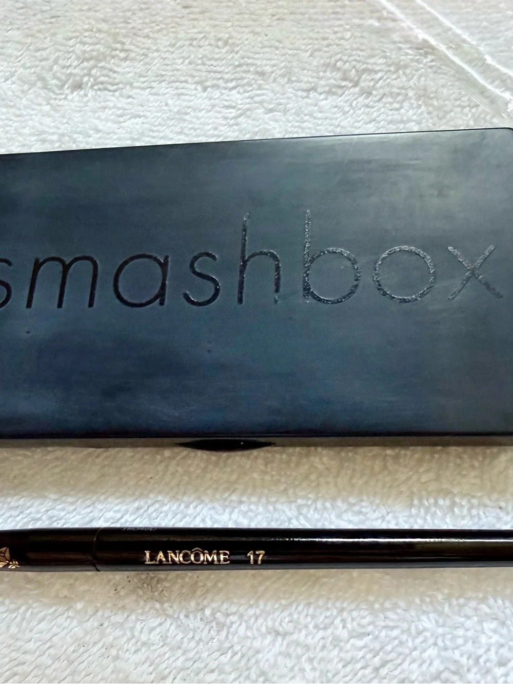 Smashbox Eyeshadow Palette - Warm Browns & Soft Pinks + Lancôme #17 blend brush